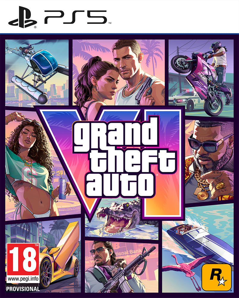 Grand Theft Auto VI — PS5 retail box (Optrenex product image)