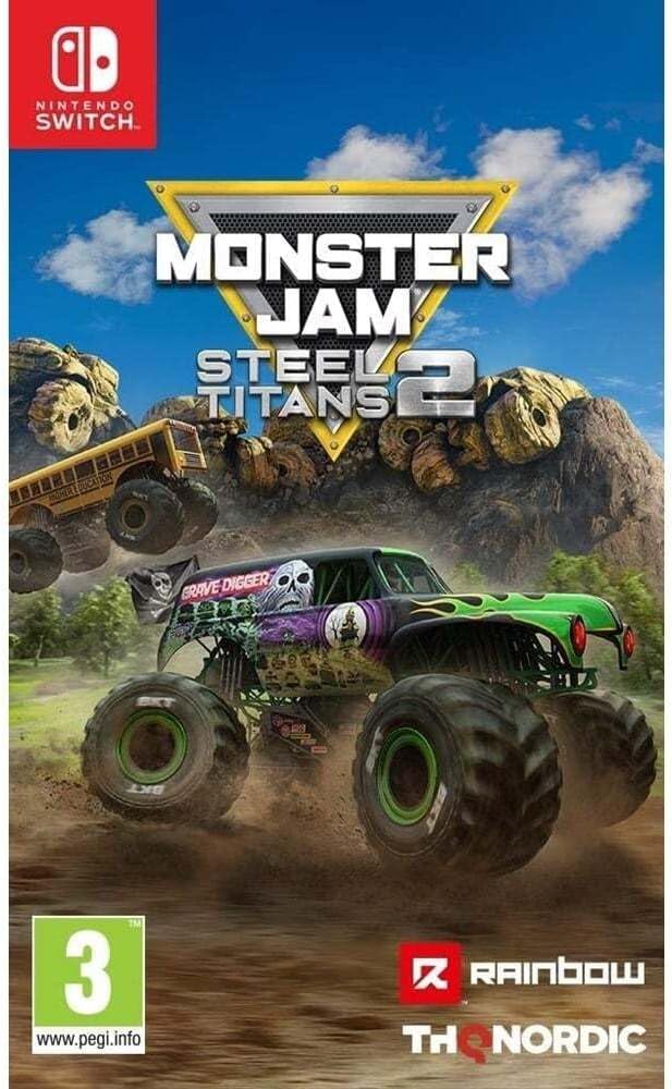 Monster Jam Steel Titans 2 Nintendo Switch game box — genuine sealed, Optrenex UAE