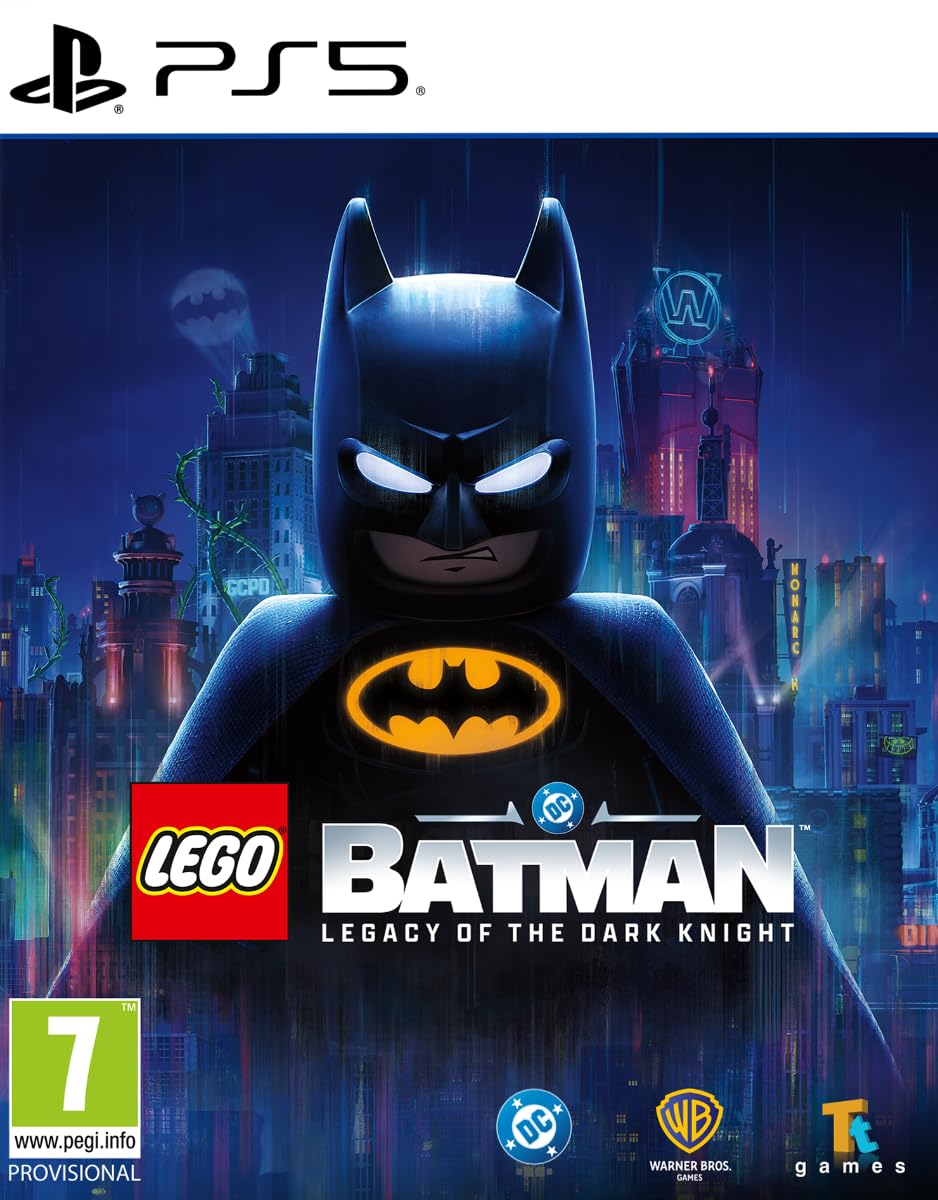 LEGO Batman: Legacy of the Dark Knight PS5 game box — genuine sealed disc, Optrenex UAE