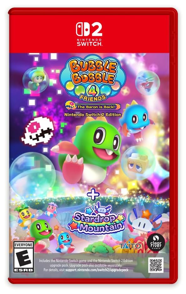 Bubble Bobble 4 Friends: The Baron is Back! – Nintendo Switch 2 Edition Nintendo Switch 2 game box — genuine sealed, Optrenex UAE