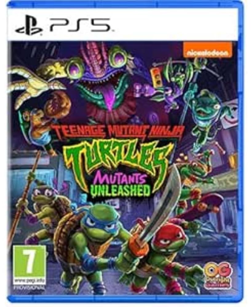 Teenage Mutant Ninja Turtles: Mutants Unleashed PS5 game box — genuine sealed disc, Optrenex UAE