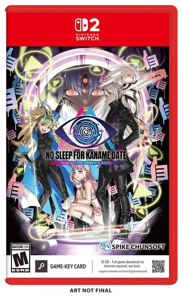 No Sleep for Kaname Date – From AI: THE SOMNIUM FILES Nintendo Switch 2 game box — genuine sealed, Optrenex UAE