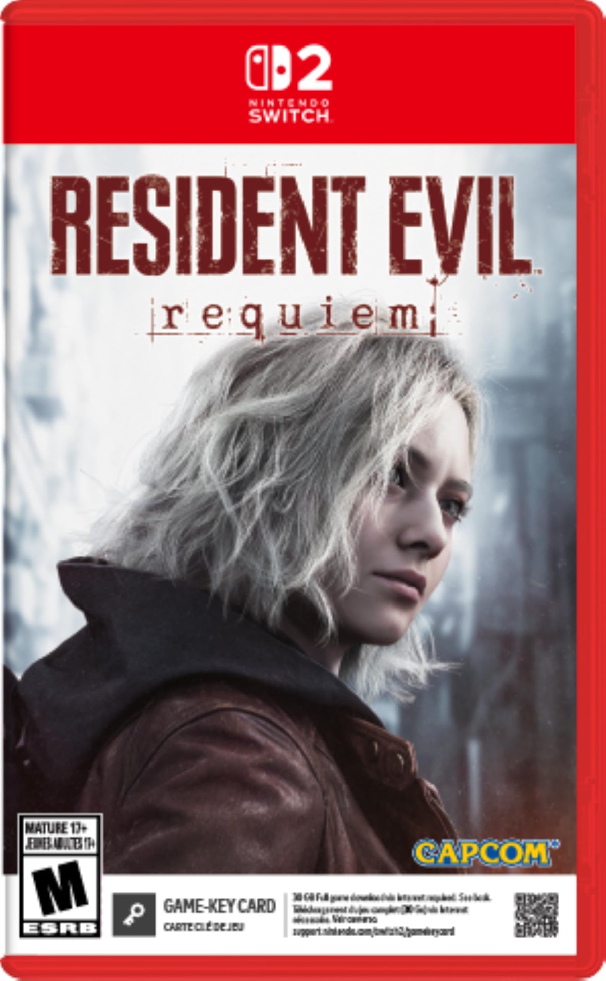 Resident Evil Requiem Nintendo Switch 2 game box — genuine sealed, Optrenex UAE