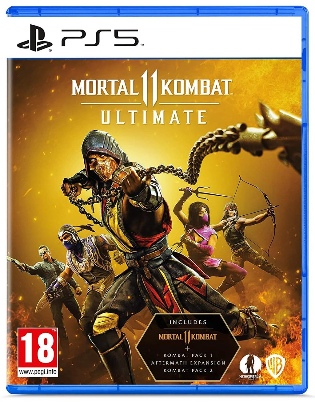 Mortal Kombat 11 Ultimate PS5 game box — genuine sealed disc, Optrenex UAE