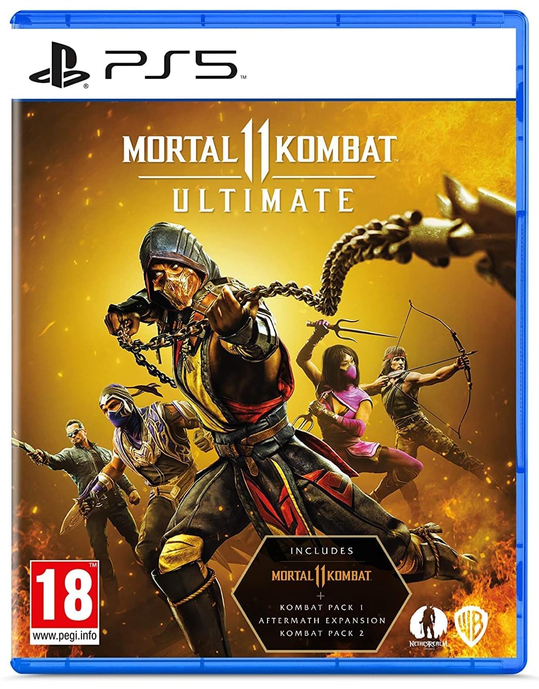 Mortal Kombat 11 Ultimate PS5 game box — genuine sealed disc, Optrenex UAE