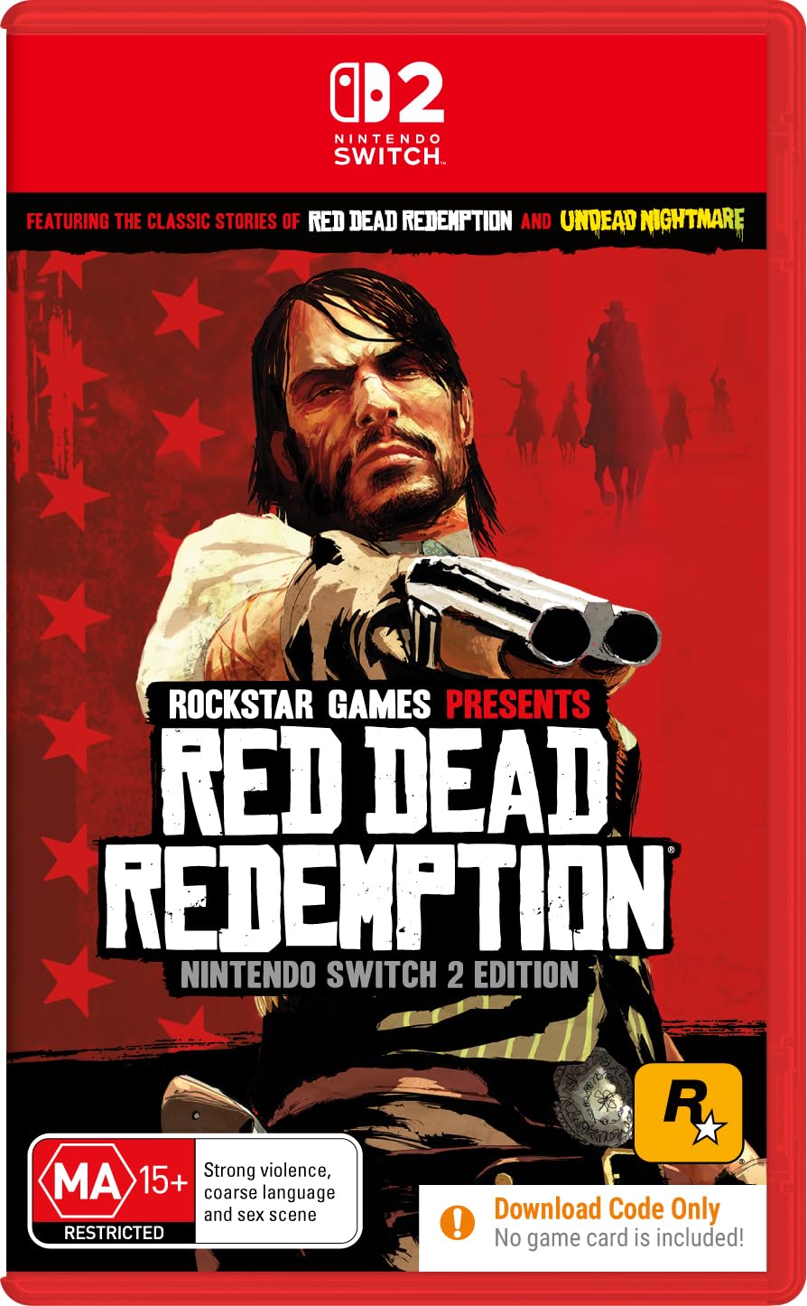 Red Dead Redemption Nintendo Switch 2 game box — genuine sealed, Optrenex UAE