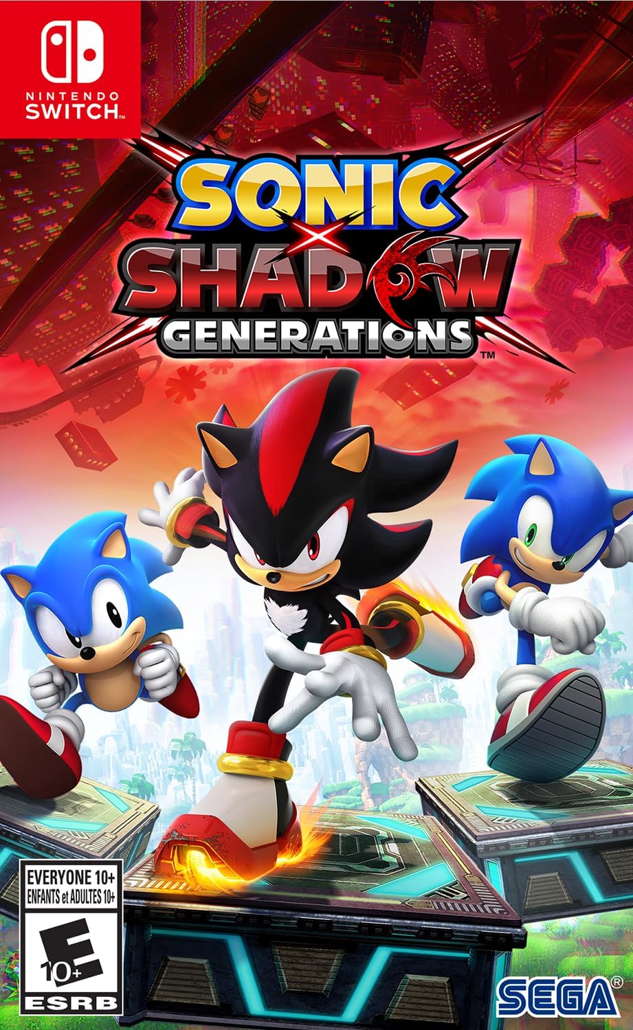 Sonic X Shadow Generations Nintendo Switch game box — genuine sealed, Optrenex UAE