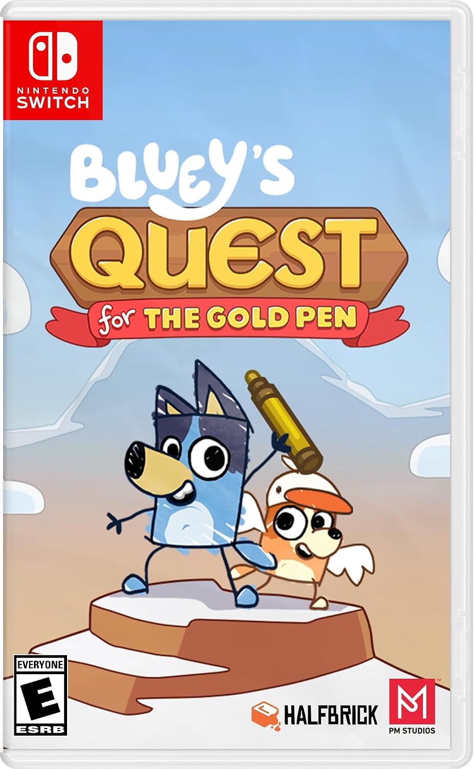 Bluey's Quest for the Gold Pen Nintendo Switch game box — genuine sealed, Optrenex UAE