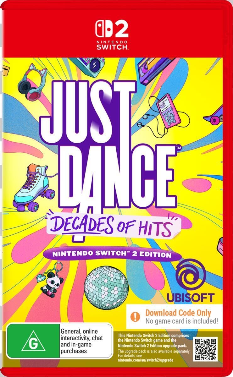 Just Dance: Decades of Hits Nintendo Switch 2 game box — genuine sealed, Optrenex UAE