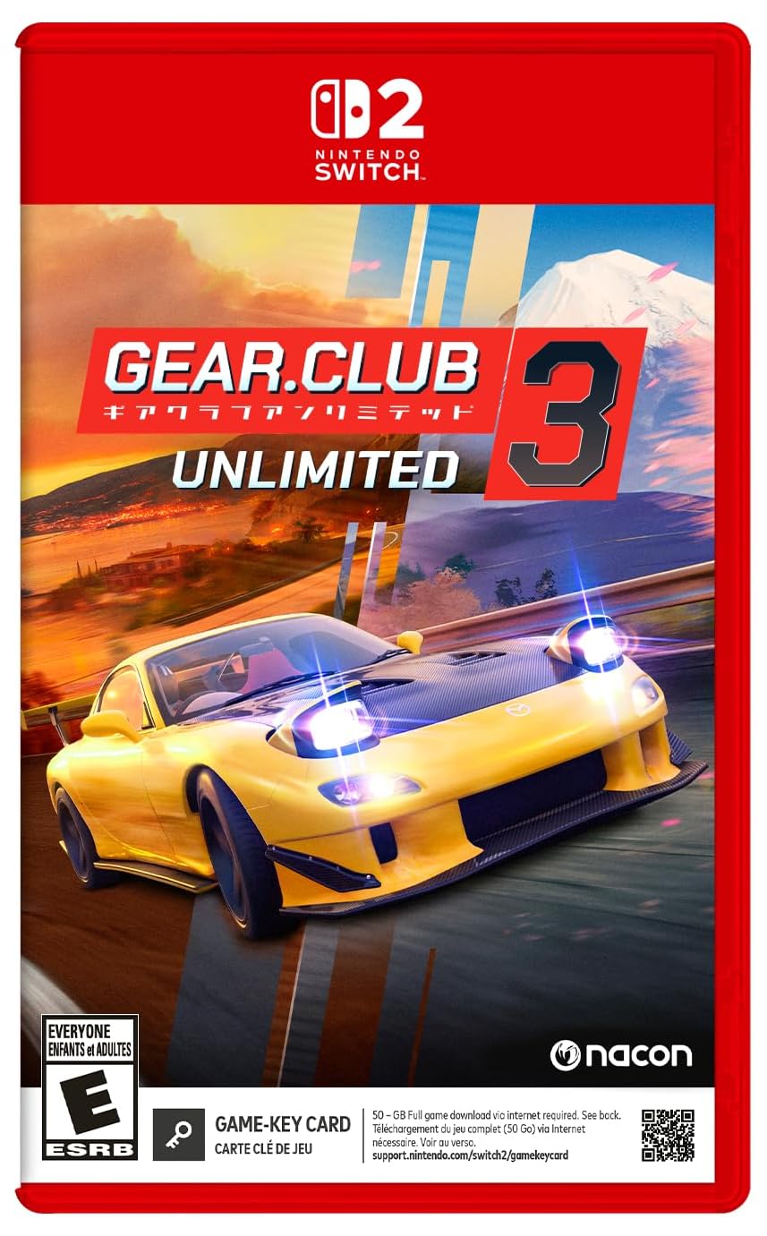 Gear.Club Unlimited 3 Nintendo Switch 2 game box — genuine sealed, Optrenex UAE