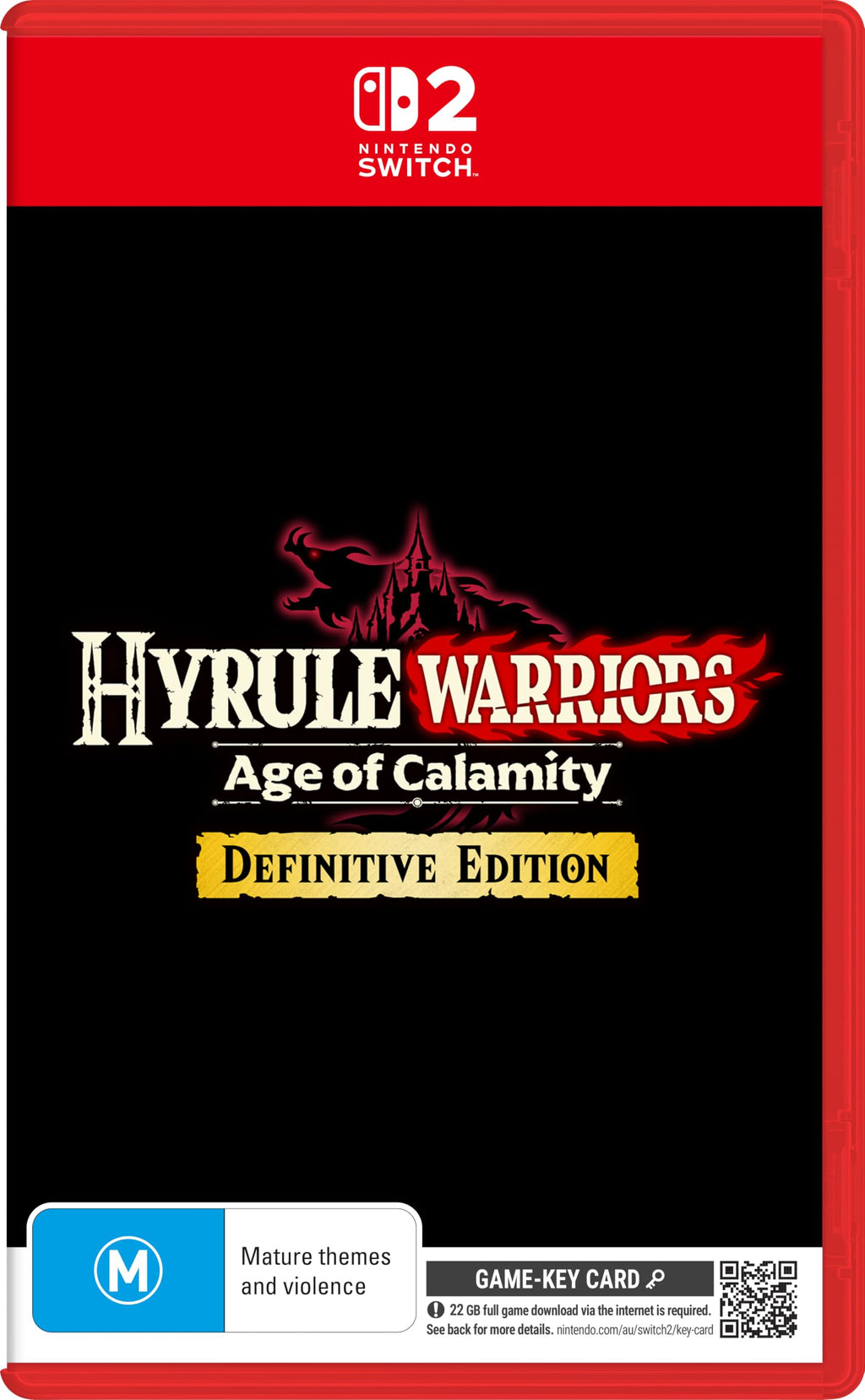 Hyrule Warriors: Age of Calamity – Definitive Edition Nintendo Switch 2 game box — genuine sealed, Optrenex UAE