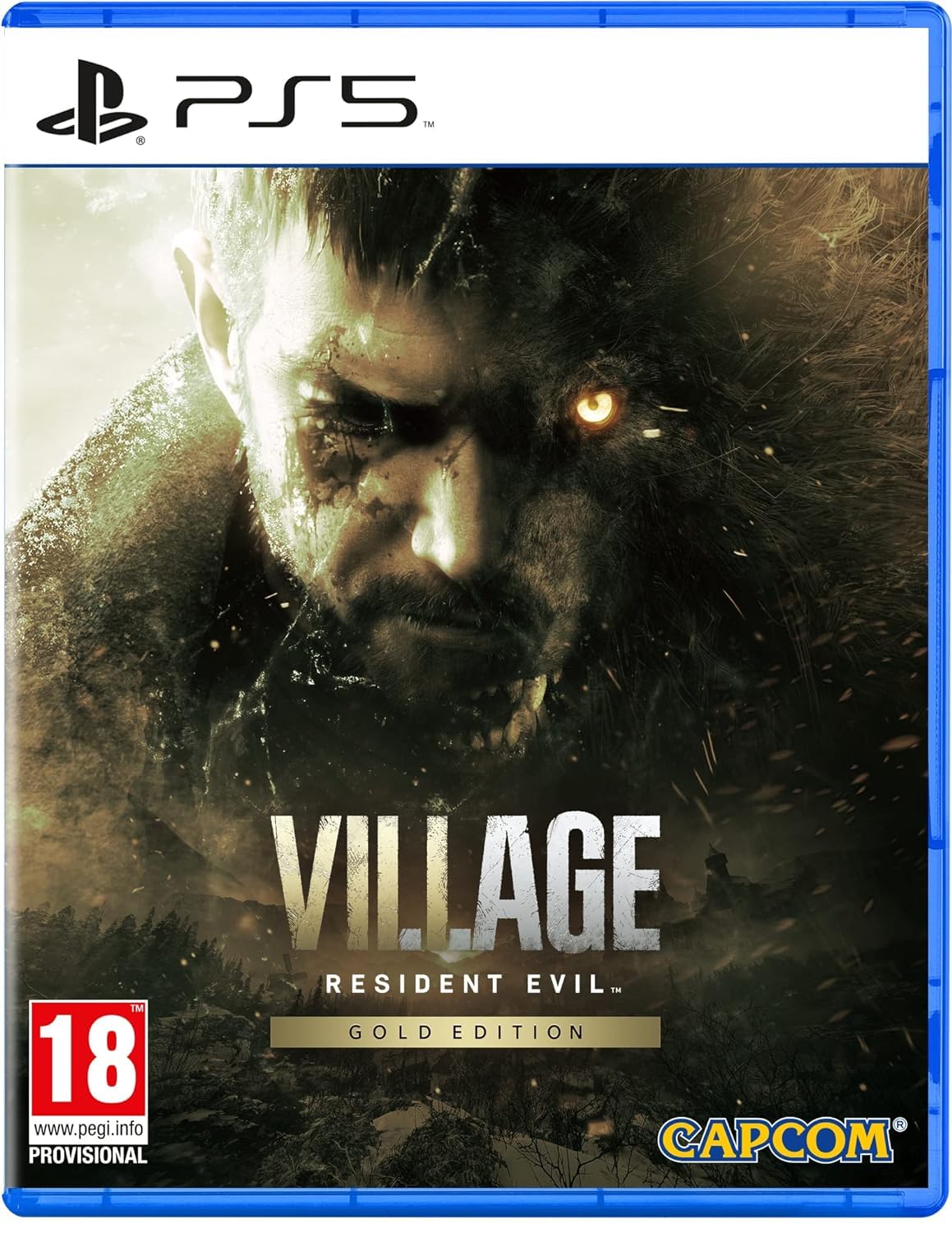 Resident Evil Village — Gold Edition PS5 game box — genuine sealed disc, Optrenex UAE