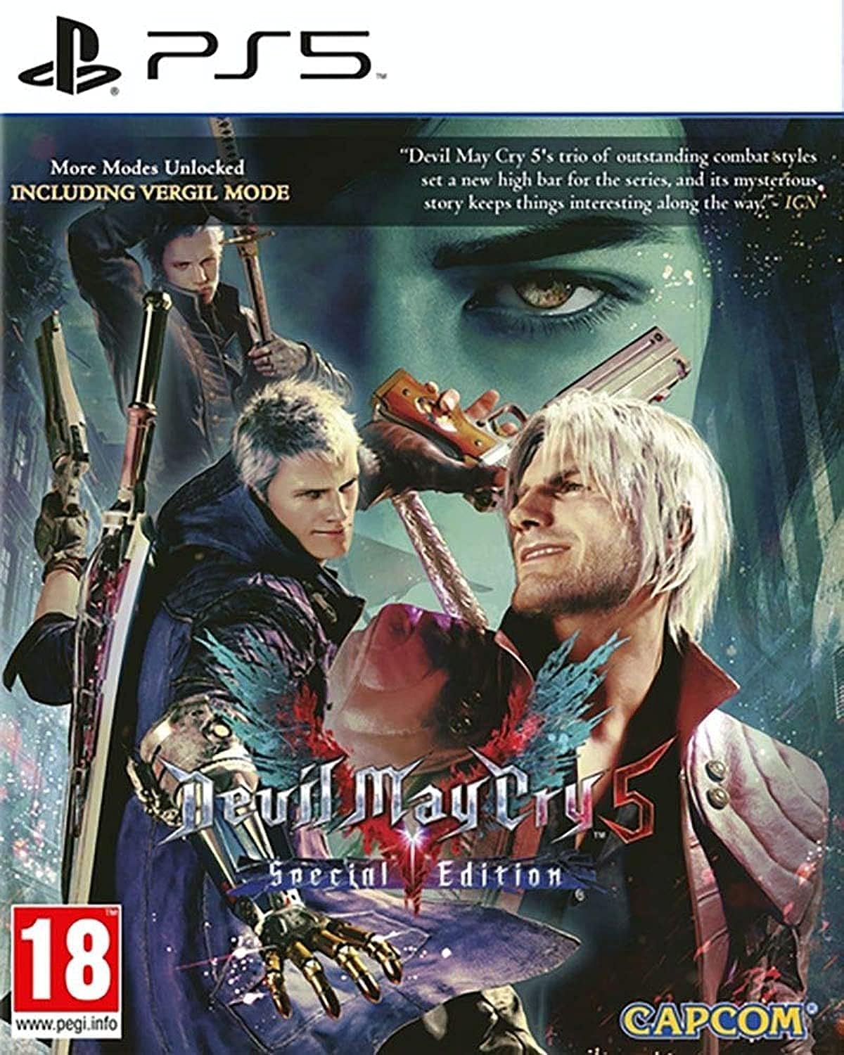 Devil May Cry 5 — Special Edition PS5 game box — genuine sealed disc, Optrenex UAE
