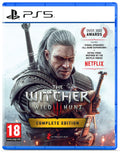 The Witcher 3: Wild Hunt — Complete Edition PS5 game box — genuine sealed disc, Optrenex UAE