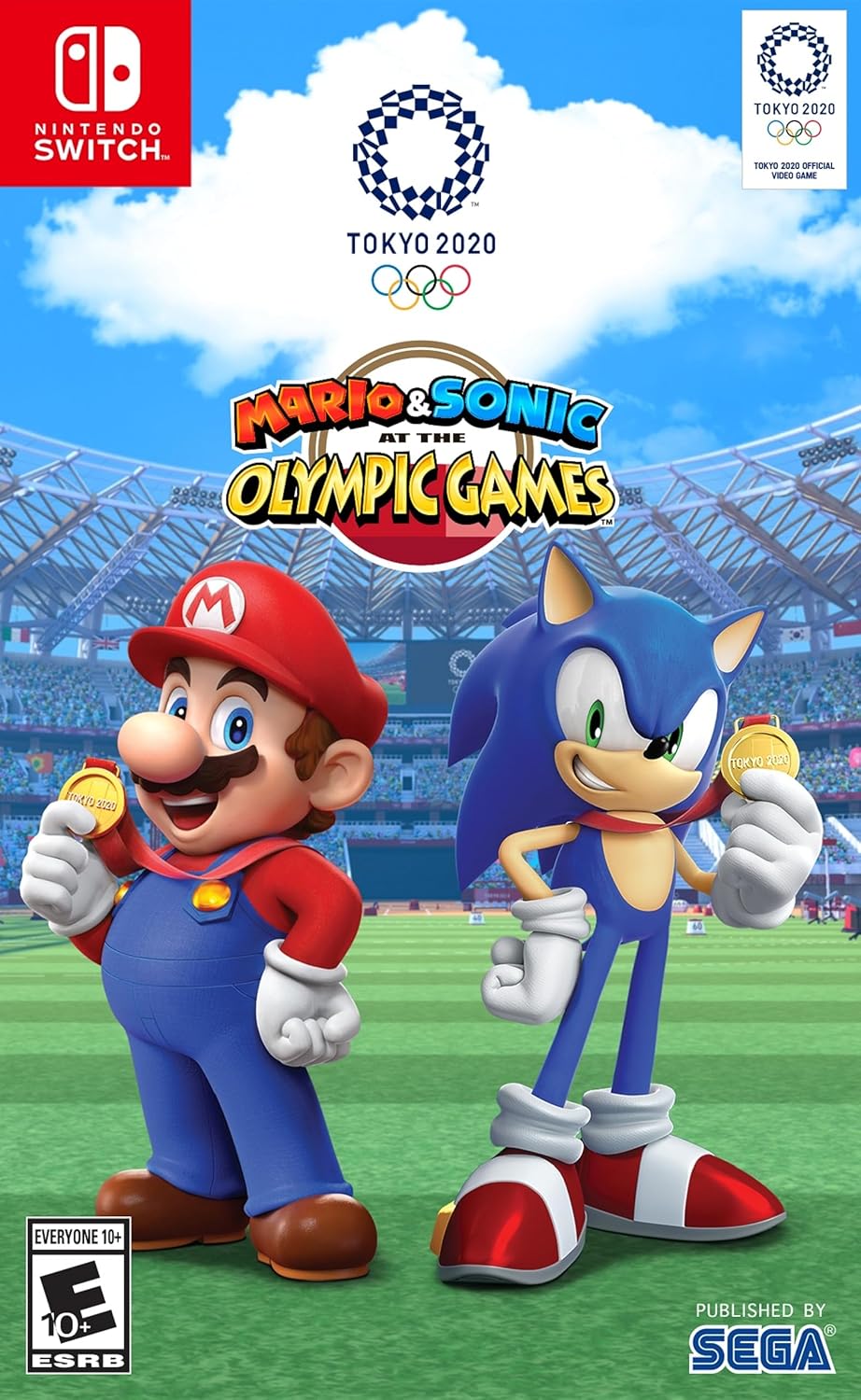 Mario & Sonic at the Olympic Games Tokyo 2020 Nintendo Switch game box — genuine sealed, Optrenex UAE