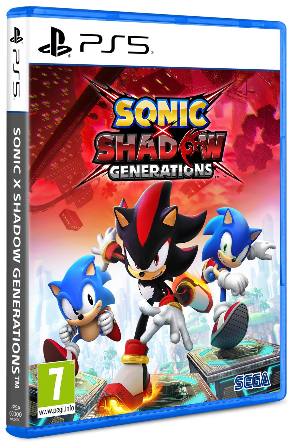 Sonic X Shadow Generations PS5 game box — genuine sealed disc, Optrenex UAE