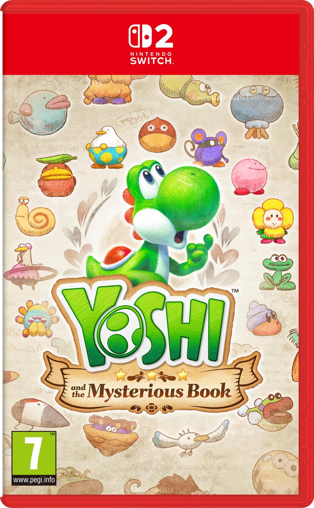 Yoshi and the Mysterious Book Nintendo Switch 2 game box — genuine sealed, Optrenex UAE