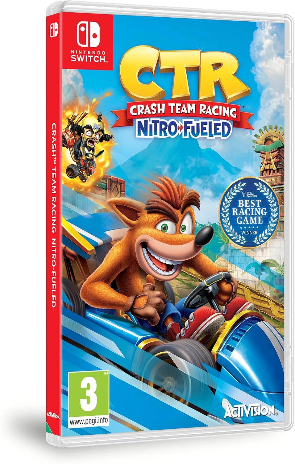 Crash Team Racing Nitro-Fueled Nintendo Switch game box — genuine sealed, Optrenex UAE