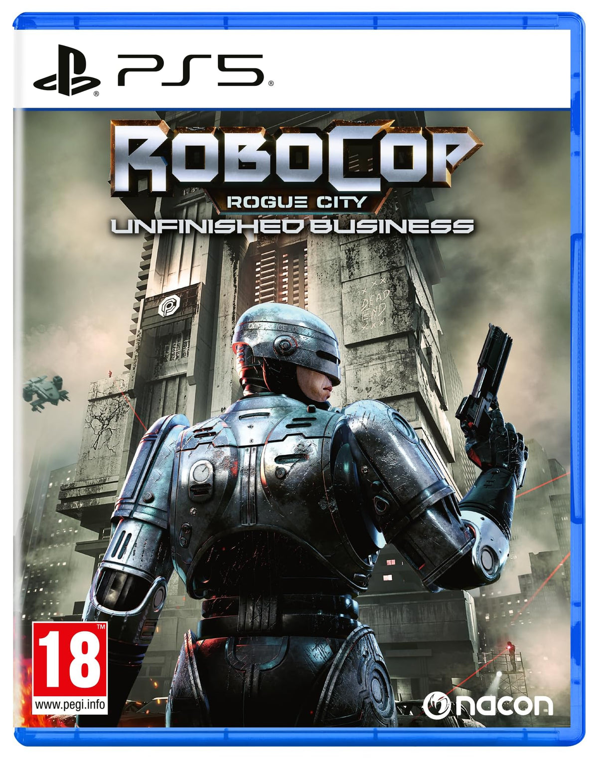RoboCop: Rogue City — Unfinished Business PS5 game box — genuine sealed disc, Optrenex UAE