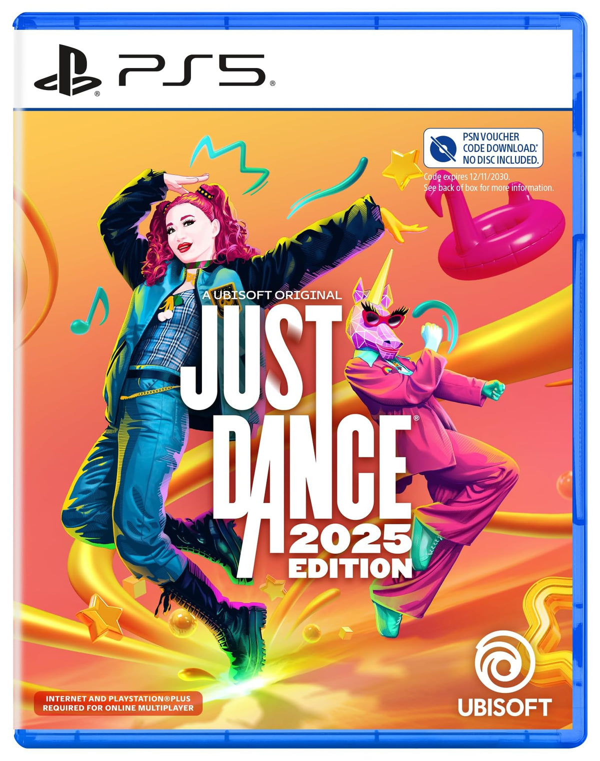 Just Dance 2025 Edition PS5 game box — genuine sealed disc, Optrenex UAE