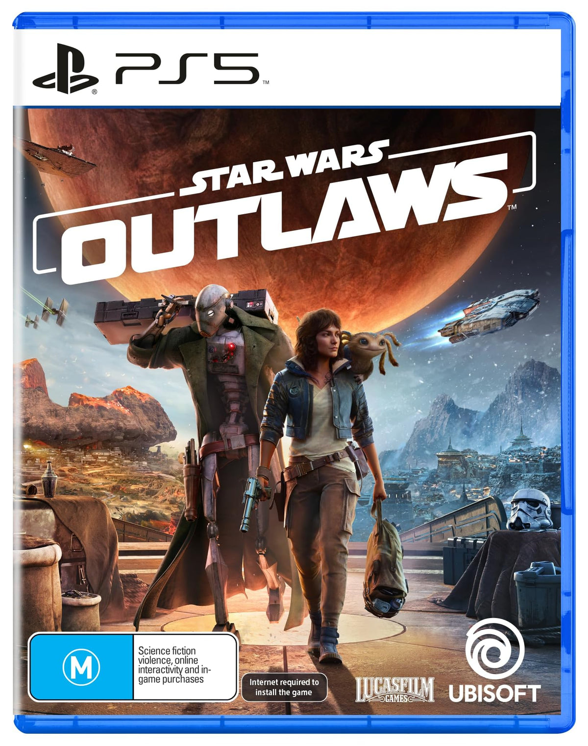 Star Wars Outlaws PS5 game box — genuine sealed disc, Optrenex UAE