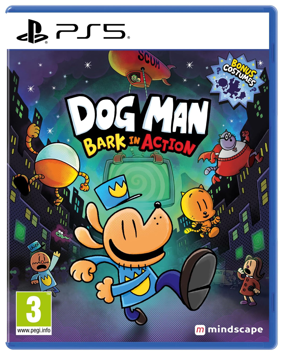 Dog Man: Bark in Action PS5 game box — genuine sealed disc, Optrenex UAE