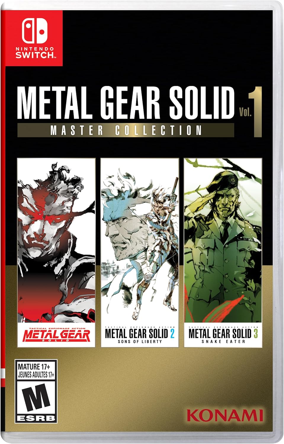 Metal Gear Solid: Master Collection Vol. 1 Nintendo Switch game box — genuine sealed, Optrenex UAE