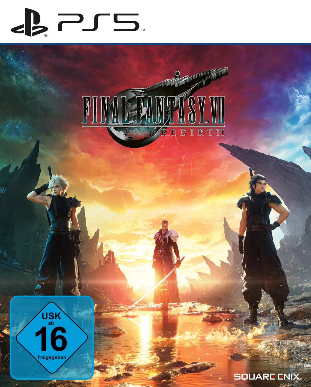 Final Fantasy VII Rebirth PS5 game box — genuine sealed disc, Optrenex UAE