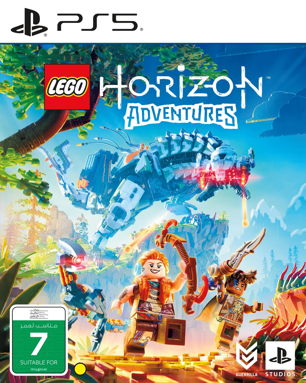 LEGO Horizon Adventures PS5 game box — genuine sealed disc, Optrenex UAE