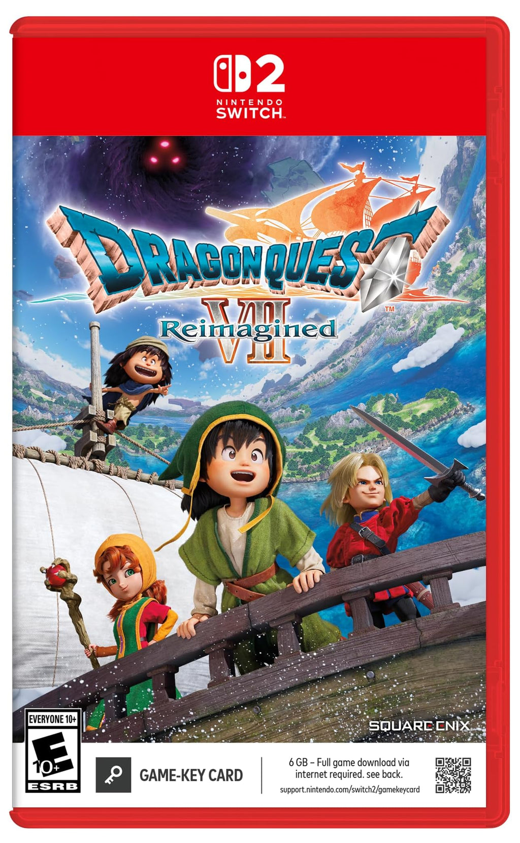 DRAGON QUEST VII Reimagined Nintendo Switch 2 game box — genuine sealed, Optrenex UAE