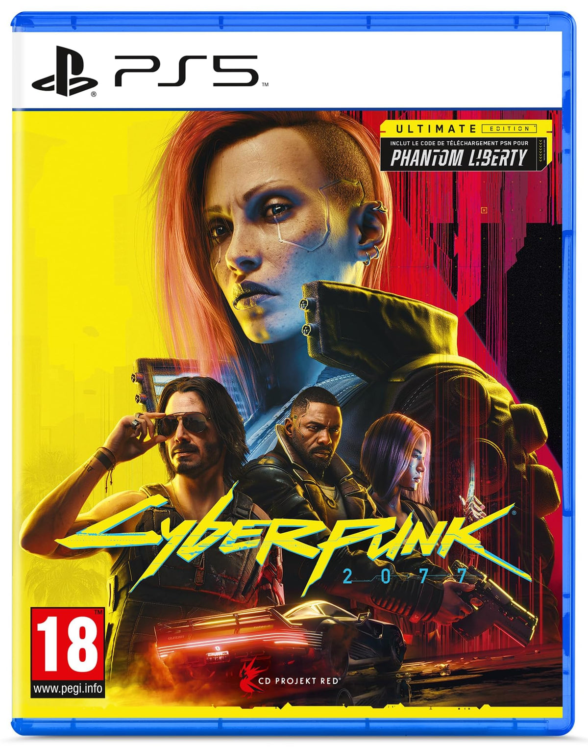 Cyberpunk 2077 — Ultimate Edition PS5 game box — genuine sealed disc, Optrenex UAE