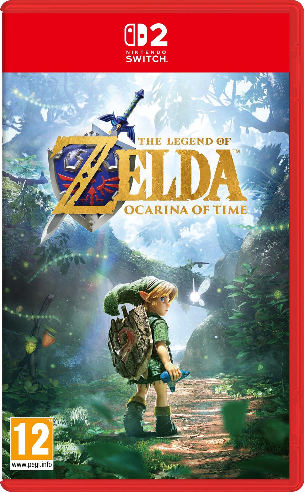 The Legend of Zelda: Ocarina of Time Nintendo Switch 2 game box — genuine sealed, Optrenex UAE