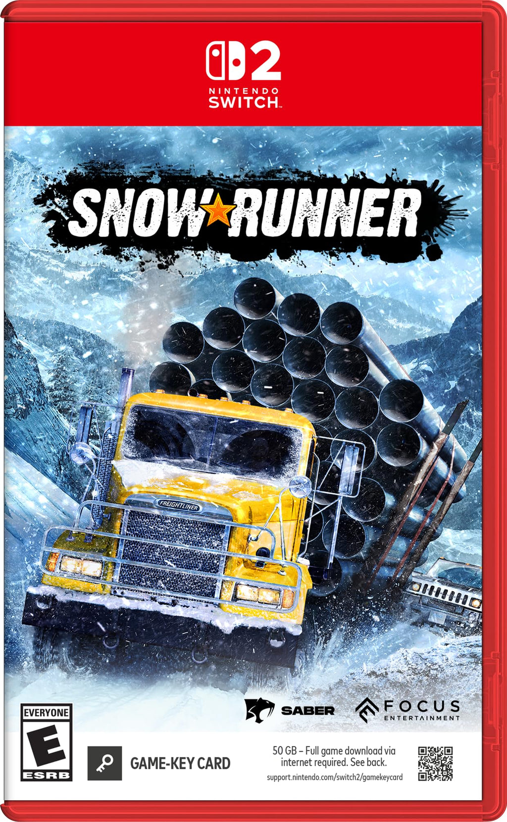 SnowRunner Nintendo Switch 2 game box — genuine sealed, Optrenex UAE