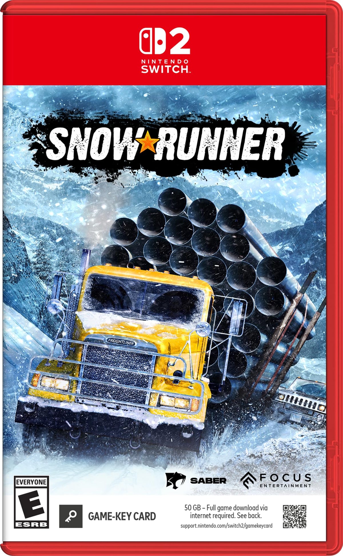 SnowRunner Nintendo Switch 2 game box — genuine sealed, Optrenex UAE