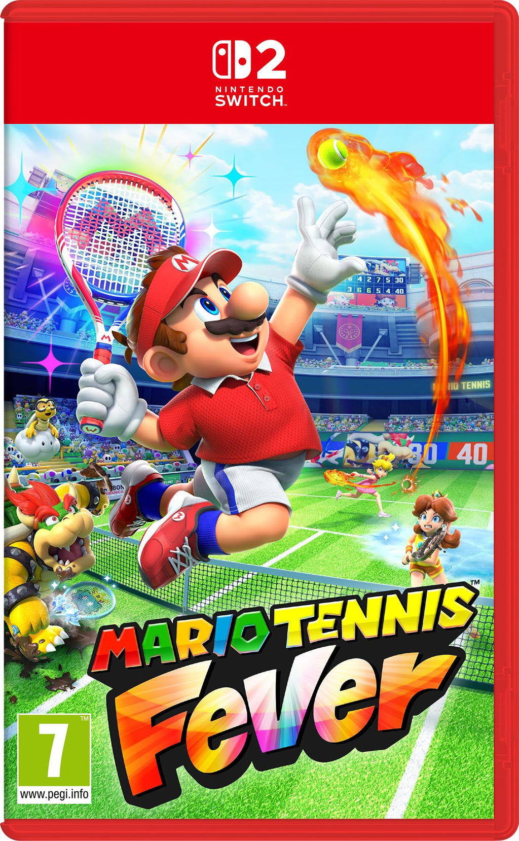 Mario Tennis Fever Nintendo Switch 2 game box — genuine sealed, Optrenex UAE