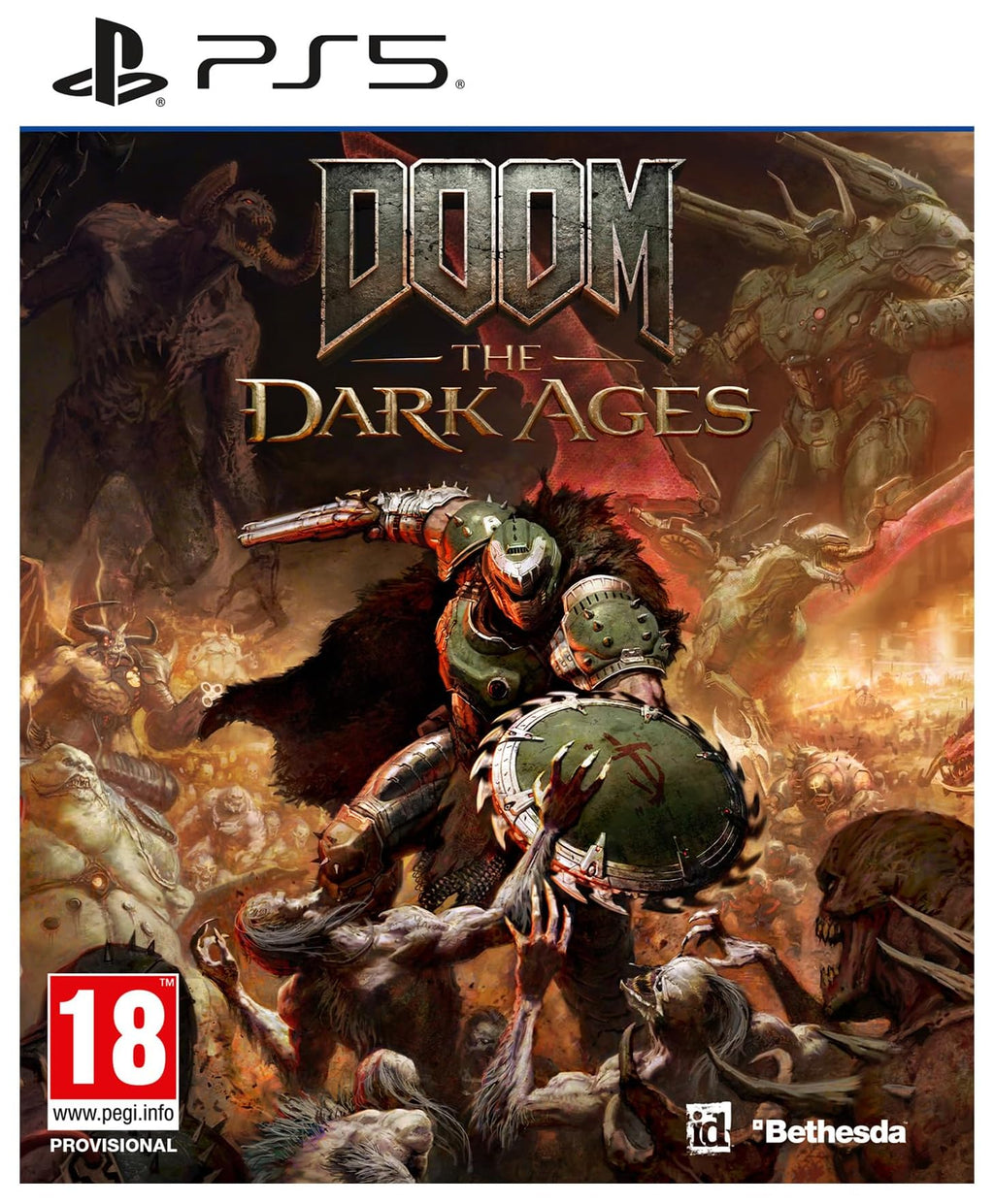 DOOM: The Dark Ages PS5 game box — genuine sealed disc, Optrenex UAE