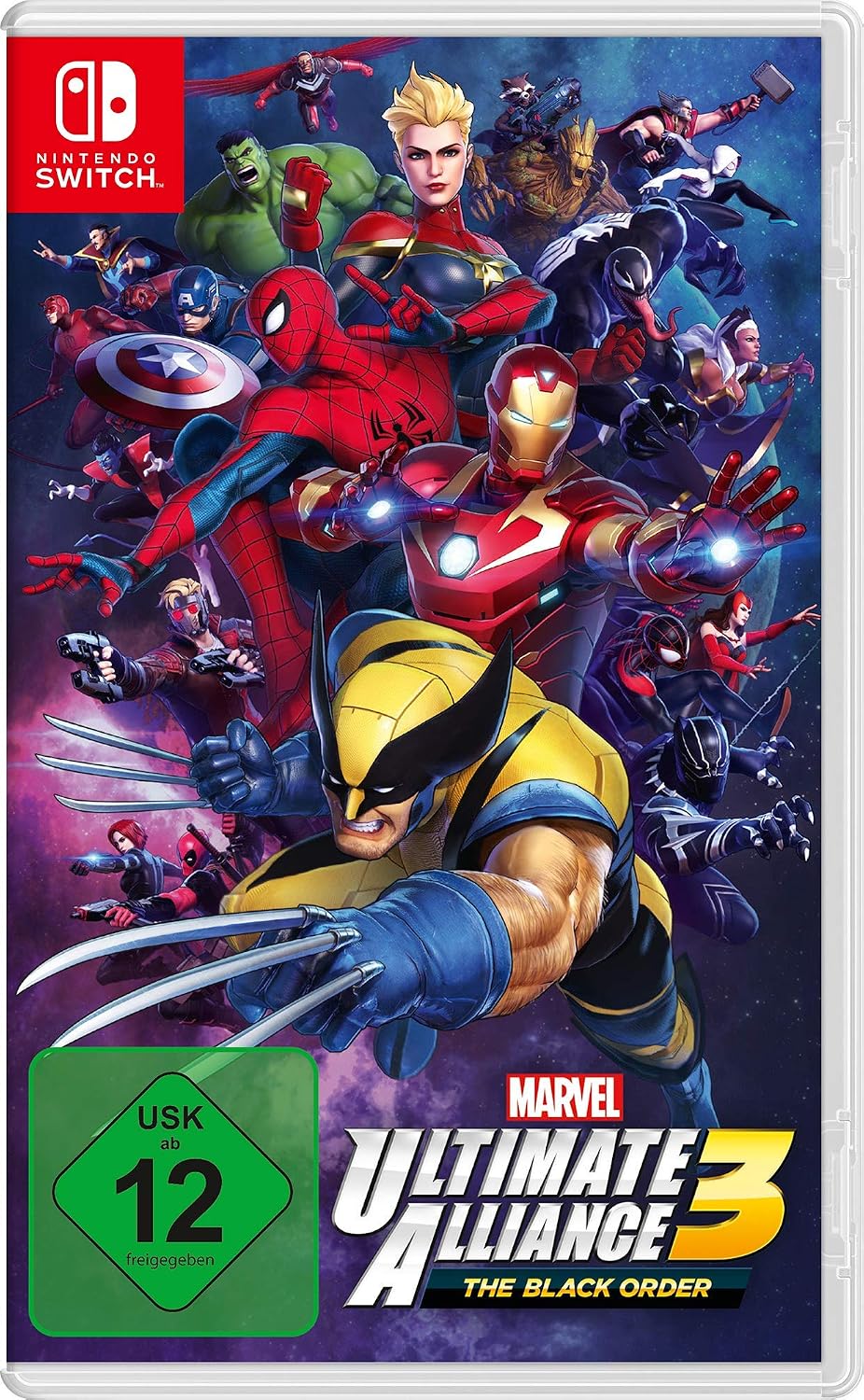Marvel Ultimate Alliance 3: The Black Order Nintendo Switch game box — genuine sealed, Optrenex UAE