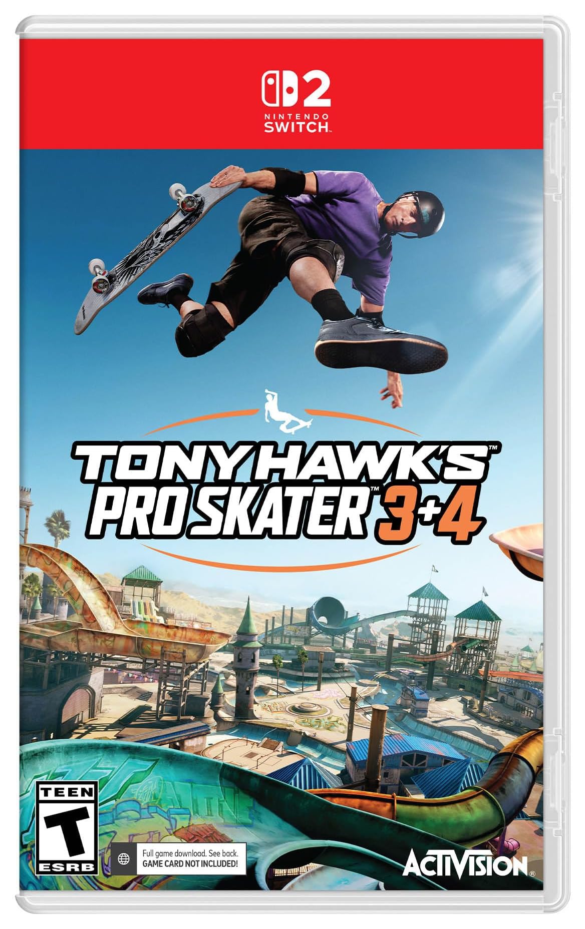 Tony Hawk's Pro Skater 3 + 4 Nintendo Switch 2 game box — genuine sealed, Optrenex UAE