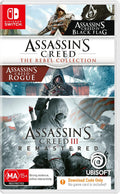 Assassin's Creed Bundle: The Rebel Collection + III Remastered Nintendo Switch game box — genuine sealed, Optrenex UAE