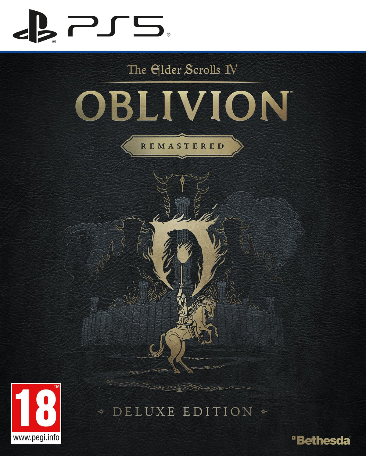The Elder Scrolls IV: Oblivion Remastered — Deluxe Edition PS5 game box — genuine sealed disc, Optrenex UAE