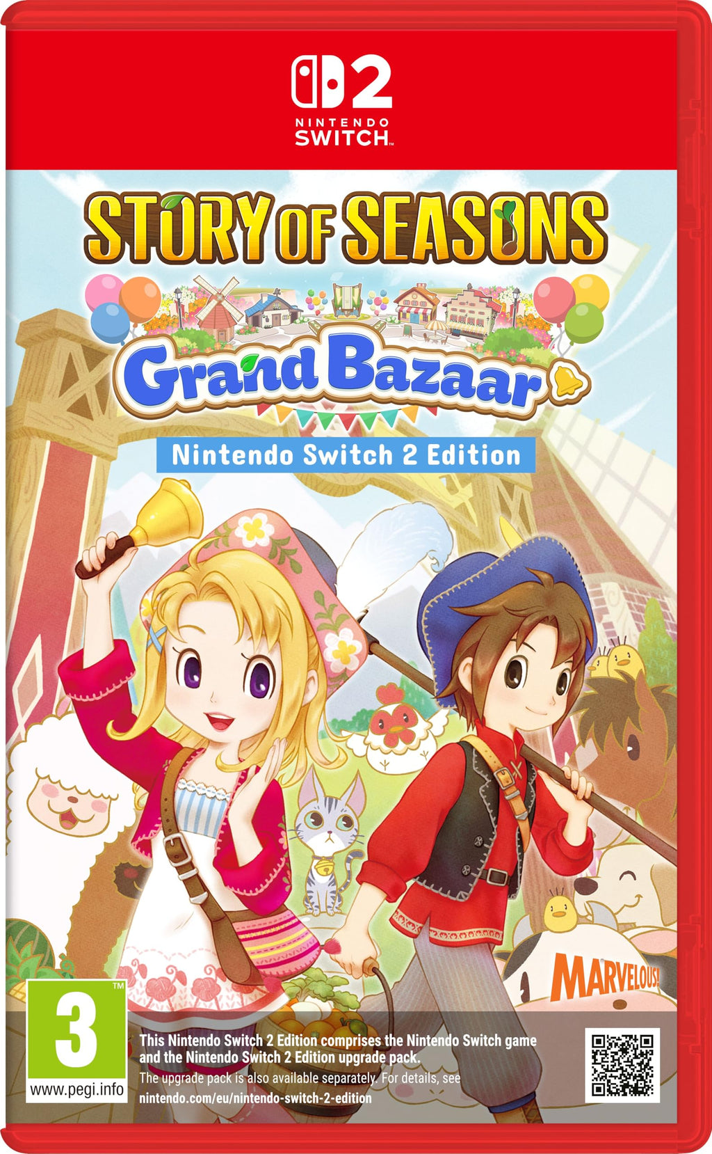 STORY OF SEASONS: Grand Bazaar – Nintendo Switch 2 Edition Nintendo Switch 2 game box — genuine sealed, Optrenex UAE
