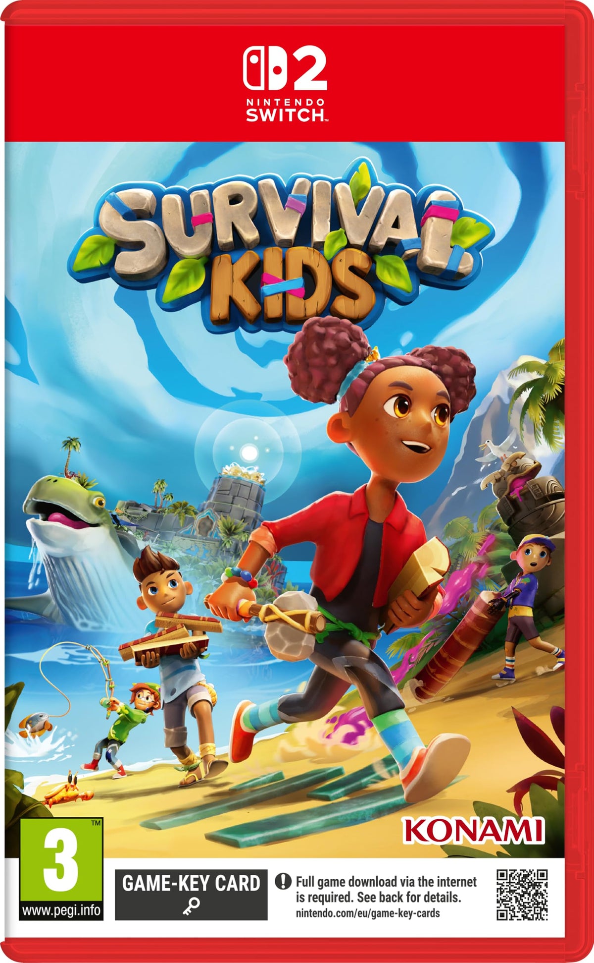 Survival Kids Nintendo Switch 2 game box — genuine sealed, Optrenex UAE