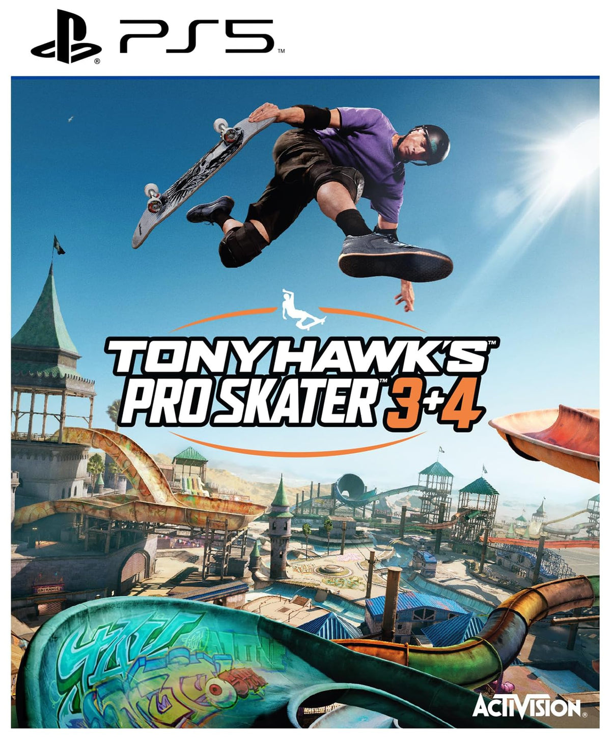 Tony Hawk's Pro Skater 3 + 4 PS5 game box — genuine sealed disc, Optrenex UAE