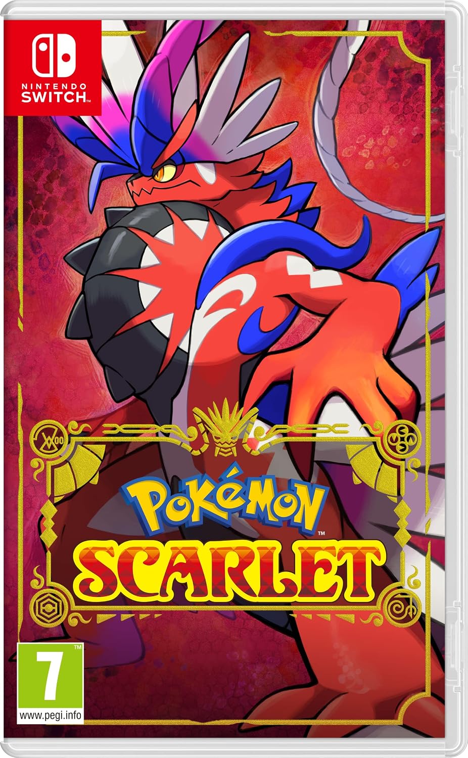Pokémon Scarlet Nintendo Switch game box — genuine sealed, Optrenex UAE