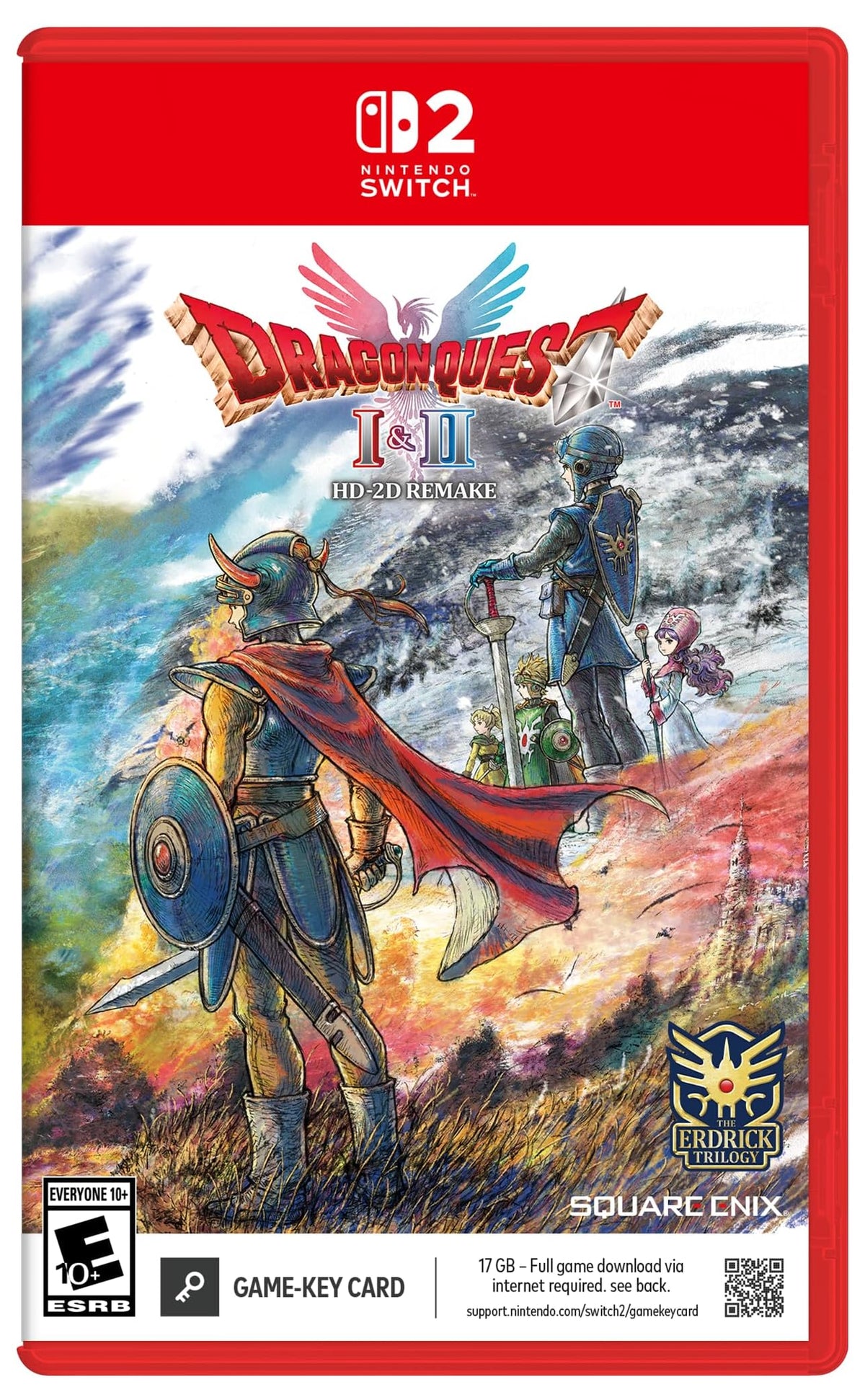 DRAGON QUEST I & II HD-2D Remake Nintendo Switch 2 game box — genuine sealed, Optrenex UAE
