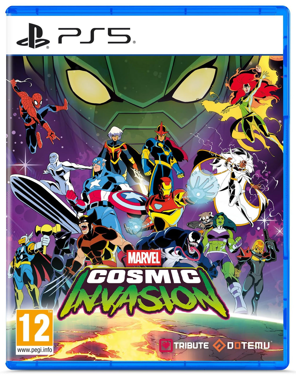 Marvel Cosmic Invasion PS5 game box — genuine sealed disc, Optrenex UAE