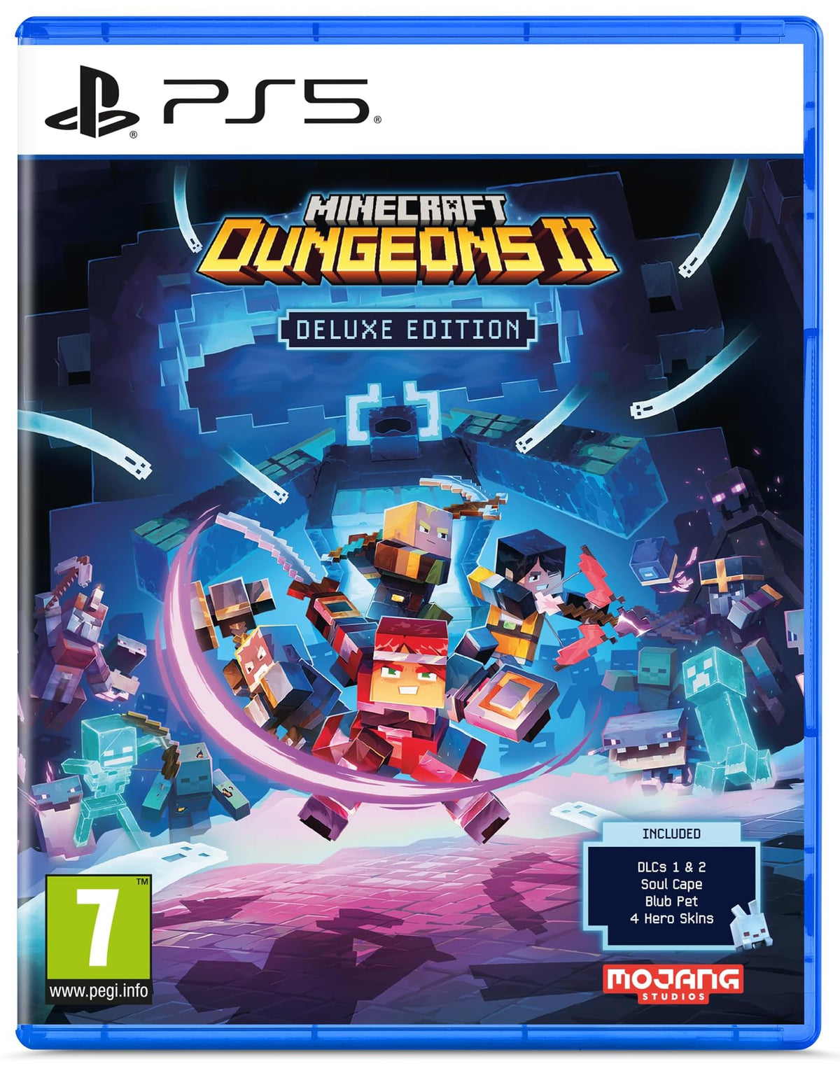 Minecraft Dungeons 2 PS5 game box — genuine sealed disc, Optrenex UAE