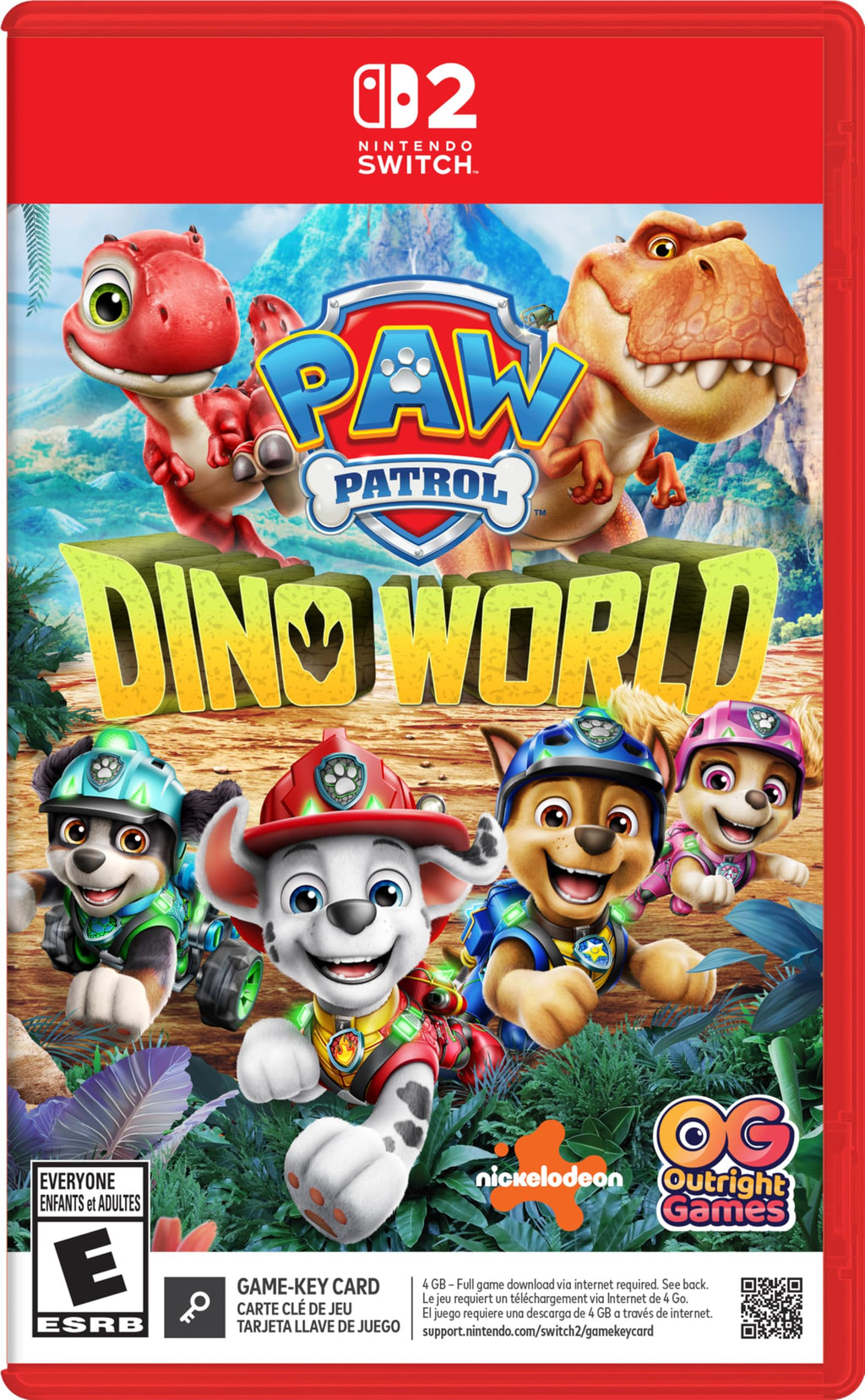 PAW Patrol: Dino World Nintendo Switch 2 game box — genuine sealed, Optrenex UAE