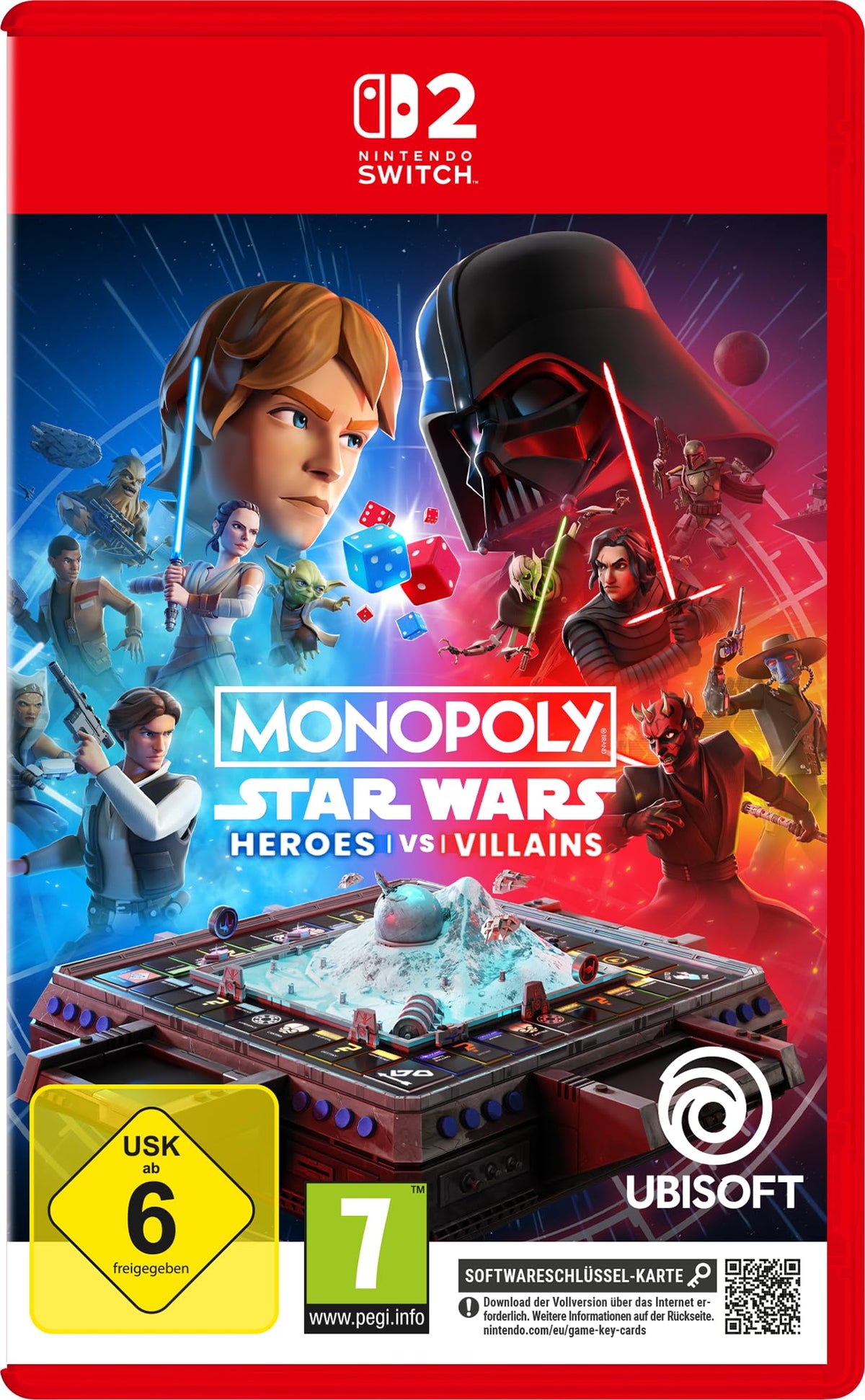 MONOPOLY: Star Wars Heroes vs. Villains Nintendo Switch 2 game box — genuine sealed, Optrenex UAE