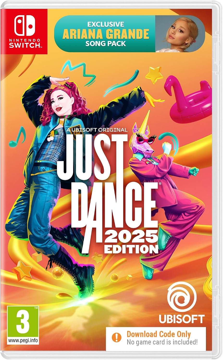 Just Dance 2025 Edition Nintendo Switch game box — genuine sealed, Optrenex UAE